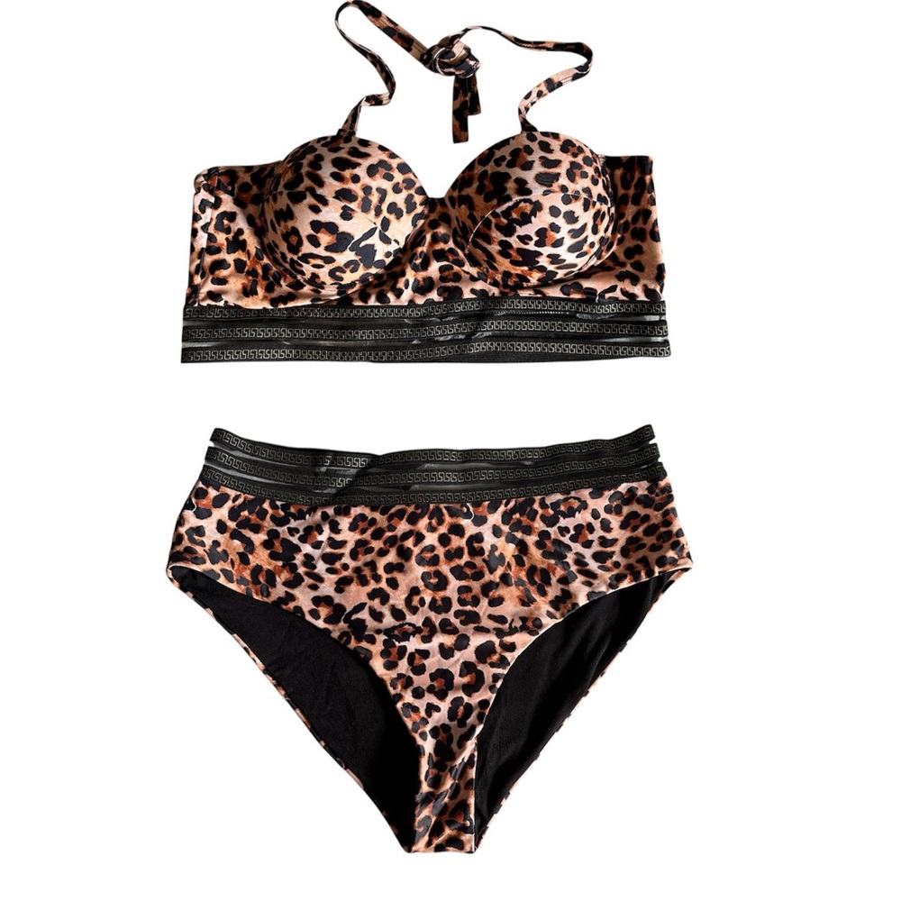 Leopard Print Bikini Set